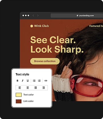 Instapage interface